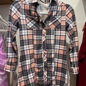 Passport Girls Flannel Shirt Size 8